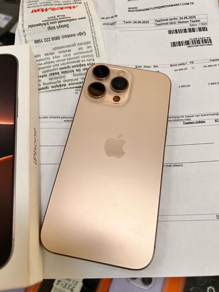 iphone 16 promax 256 çöl titanyum 1 yıl garantili - 3
