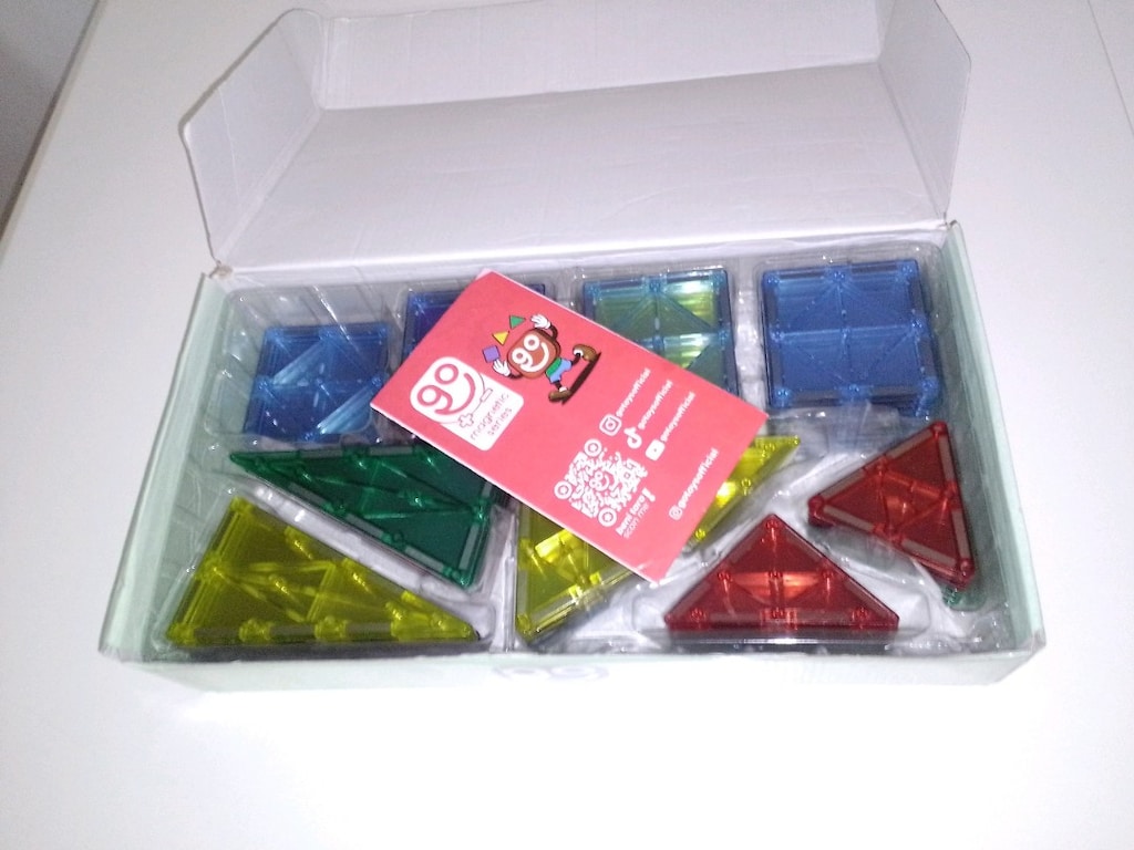 Orijinal Magna -tiles manyetik oyun blokları ve araba eklentisi - 6