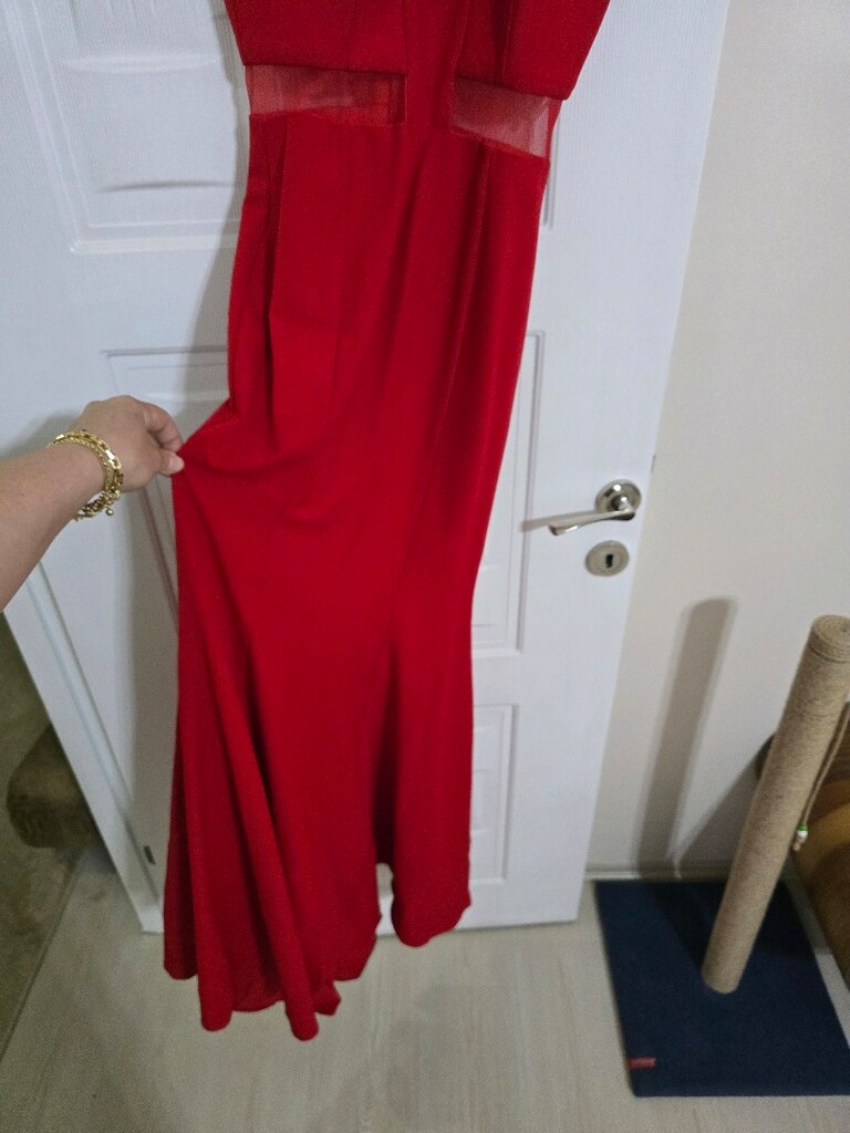 kırmızı abiye - 2