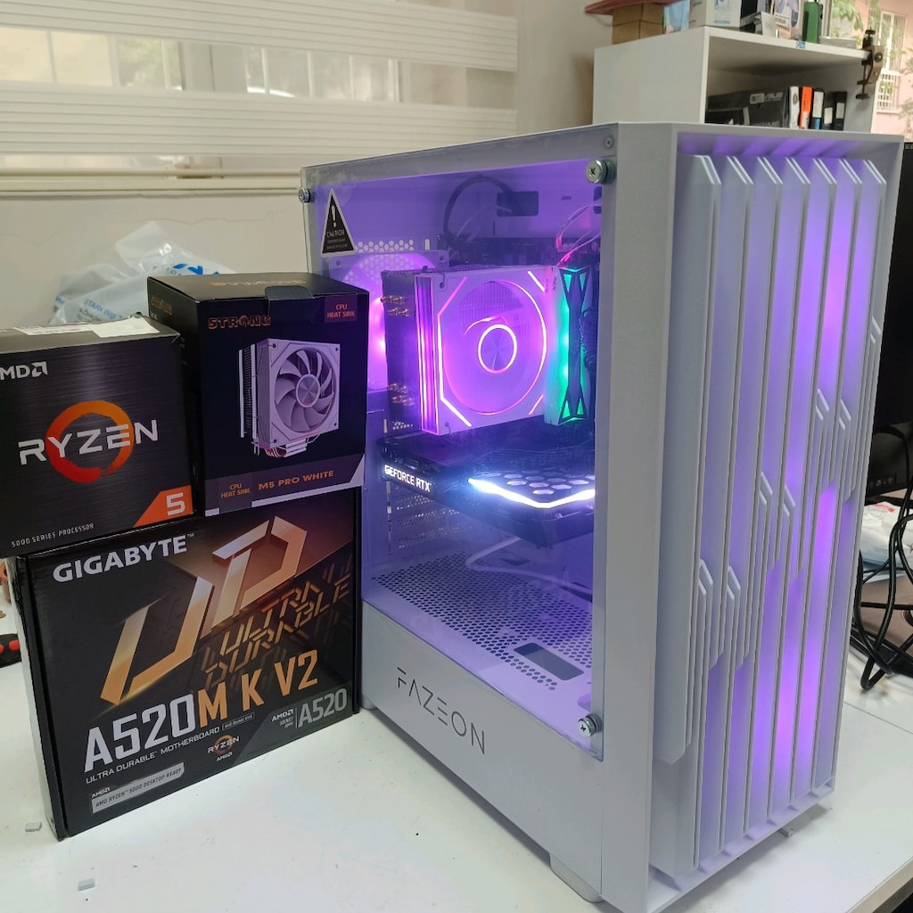 AMD RYZEN 5 16 GB DDR4 RTX 3060Tİ BEYAZ GMNG BİLGİSAYAR - 4