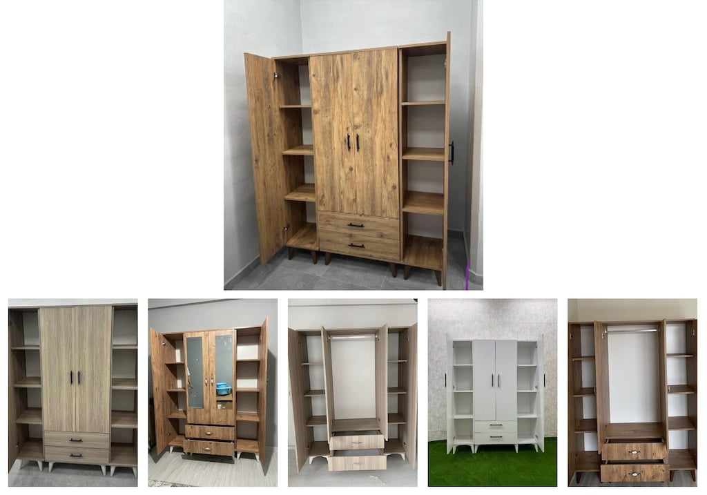 4 kapaklı elbise dolabı axbqnuwltz - 6