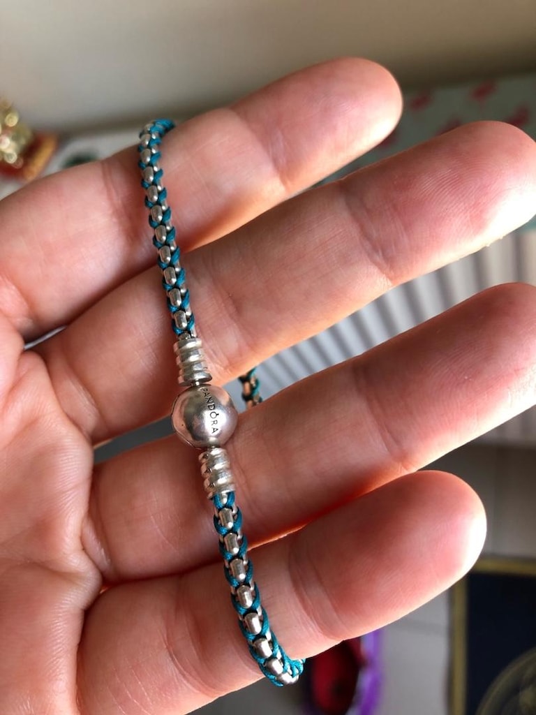 PANDORA (19 cm) MAVİ İPLİ SERTİFİKALI GÜMÜŞ BİLEKLİK - 3