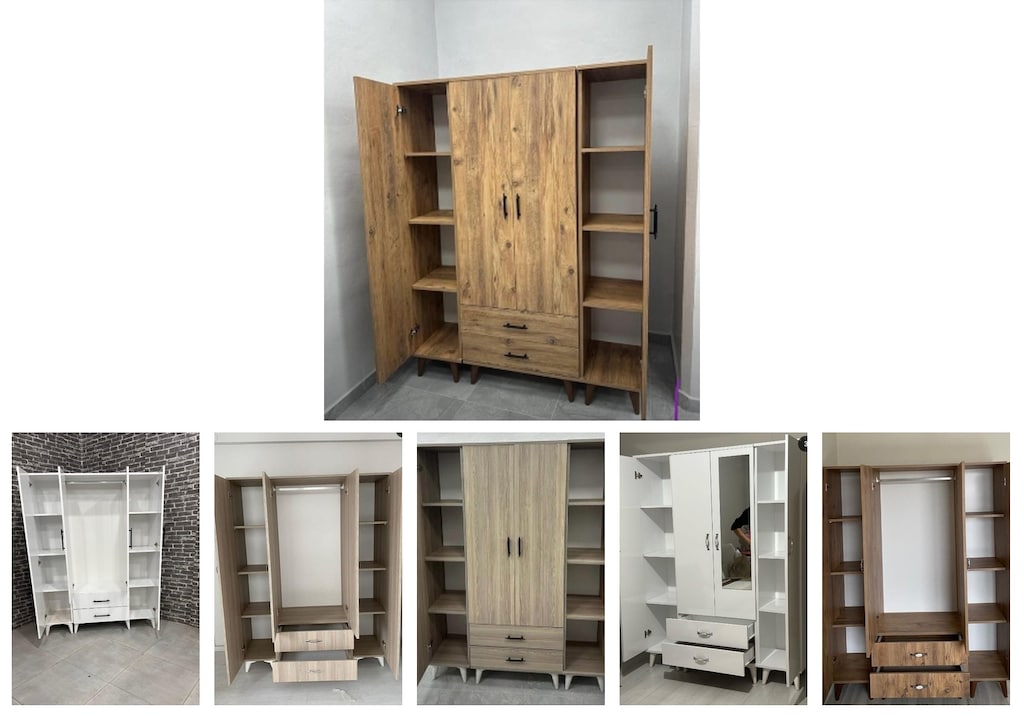 4 kapaklı elbise dolabı igqignxqro - 6
