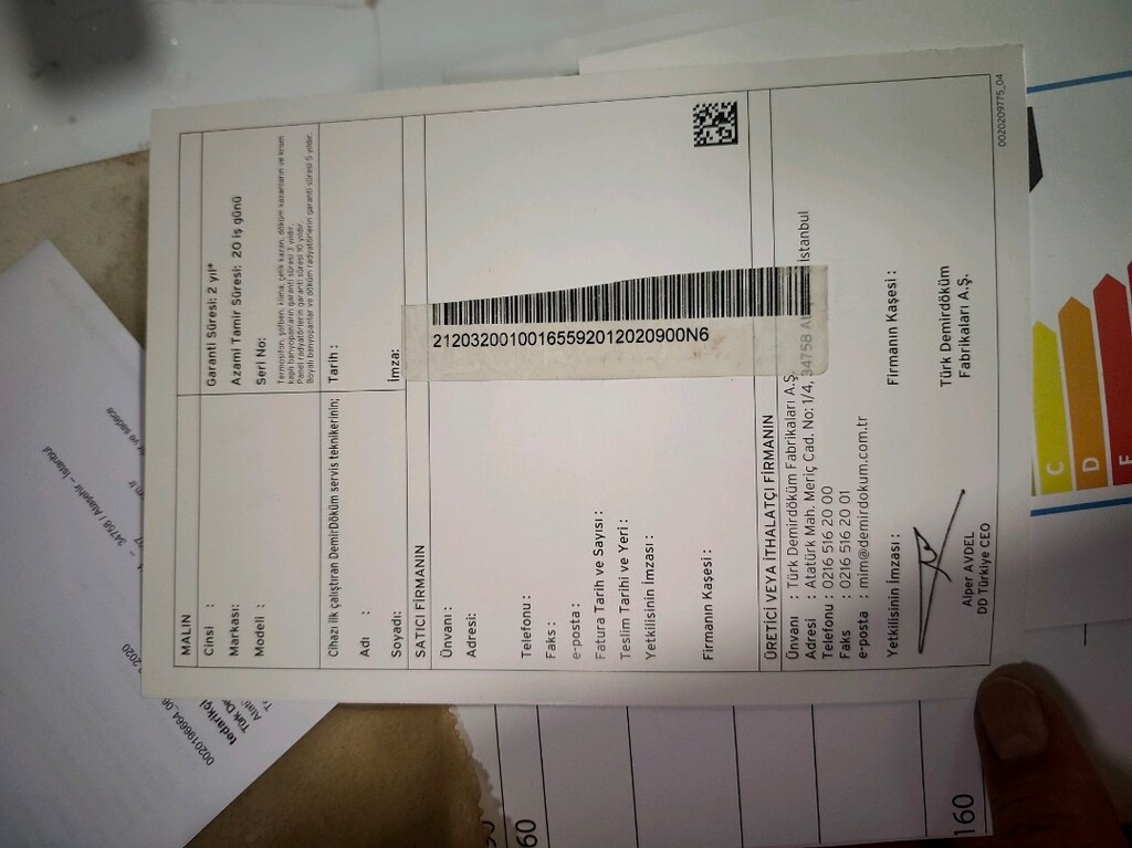 Demirdöküm titanyum 65lt Termosifon temiz sorunsuz - 7