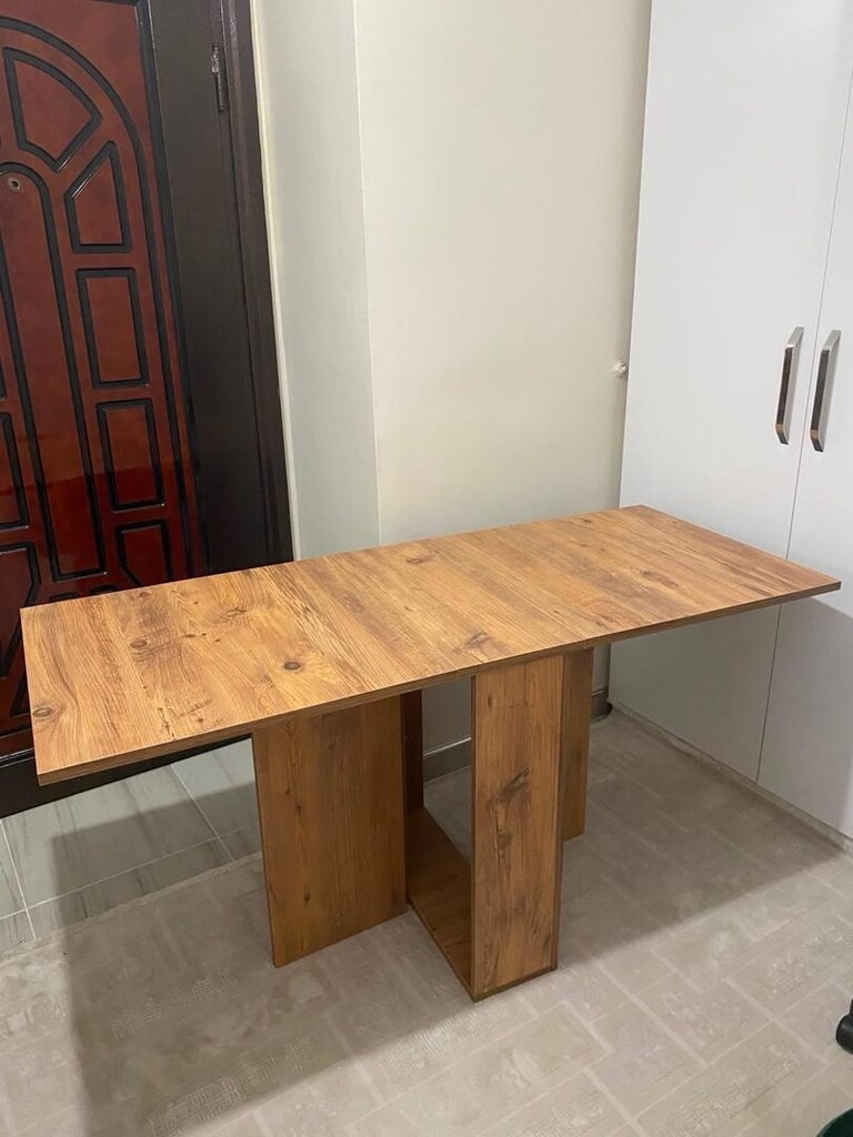 açılır masa sıfır üründür dolaplı portatif masa - 4
