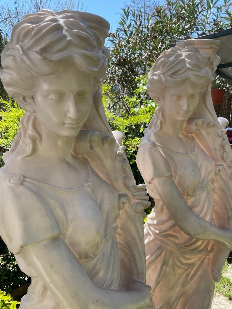 1 Adet Şelaleli Kız Heykeli 155 CM fiberglas - 5