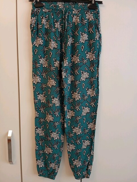 Koton kız çocuk dokuma pantalon cepli