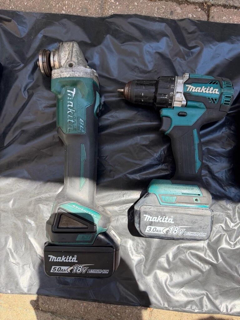 makita şarjlı matkap - taşlama ve elektrikli kırıcı delici matkap set - 8