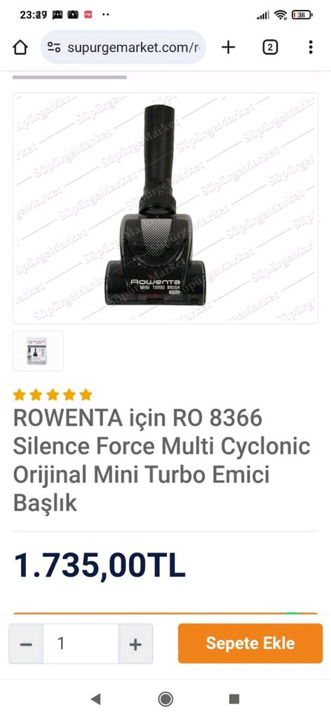 Rowenta RO 8366 emici başlık - 7
