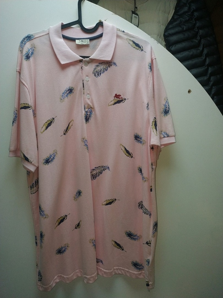 Pembe Desenli Polo Yaka Tişört orjinal entro - 2