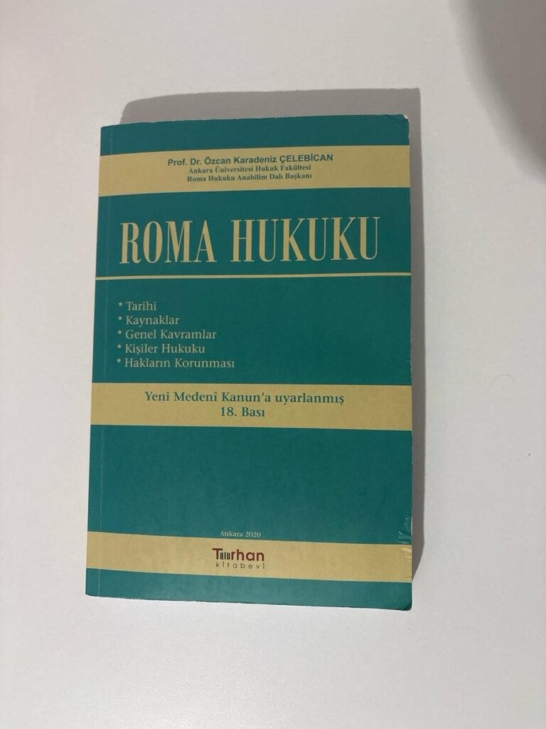 Hukuk Fakültesi 1. Sınıf Kitapları - 6