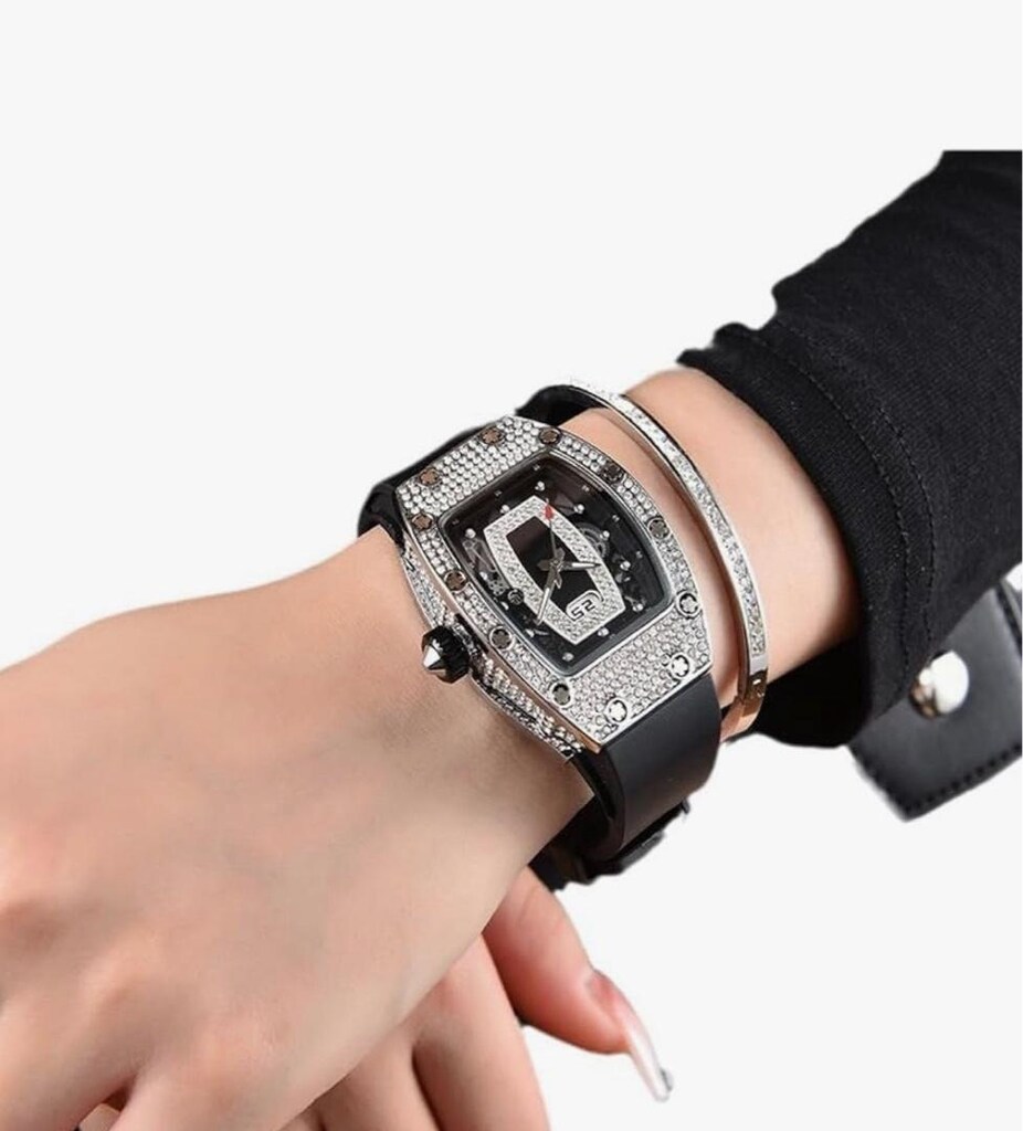 İTHAL/SIFIR/UNİSEX/Richard Mille,Komple Pırlanta Gövde,Titanyum Kasa - 5