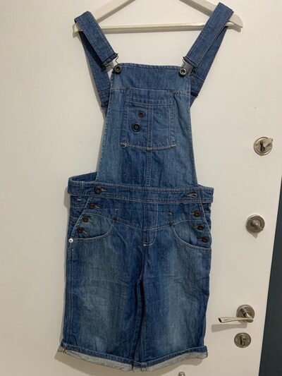 Mango Jeans M-L uyumlu denim Salopet