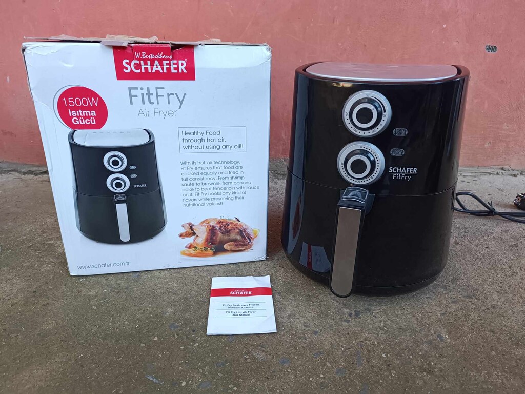 Schafer Fit Fry 3.5 Lt 1500W Sıcak Hava Fritözü - 3
