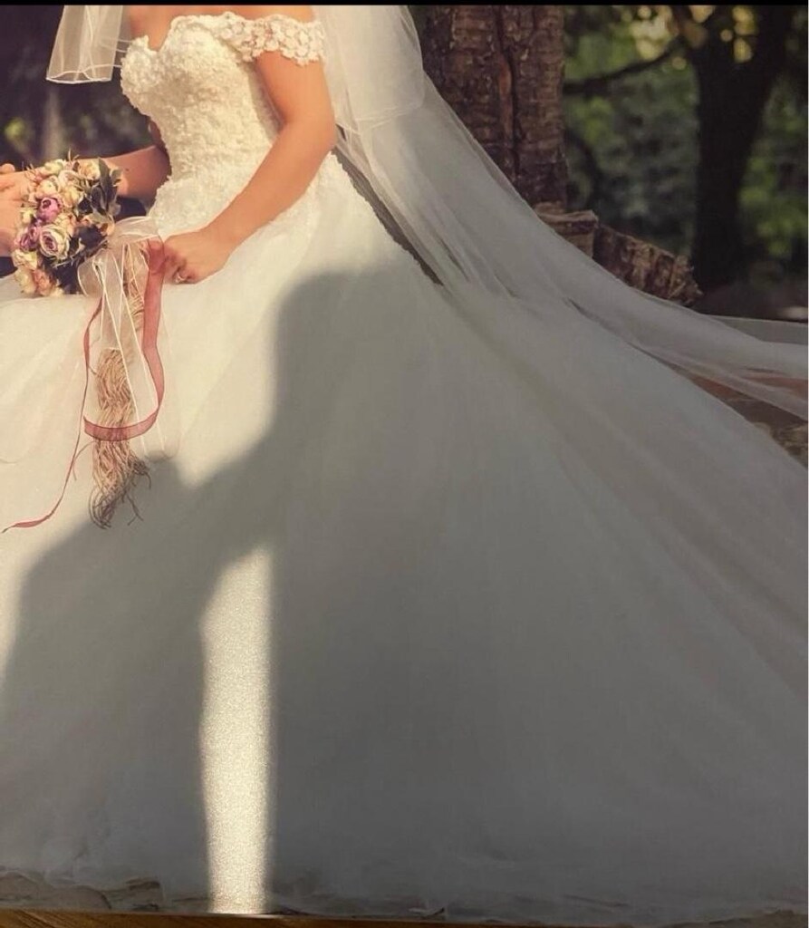 Esra Özcan Tasarım Özel Dikim Gelinlik 36-38 beden - 2