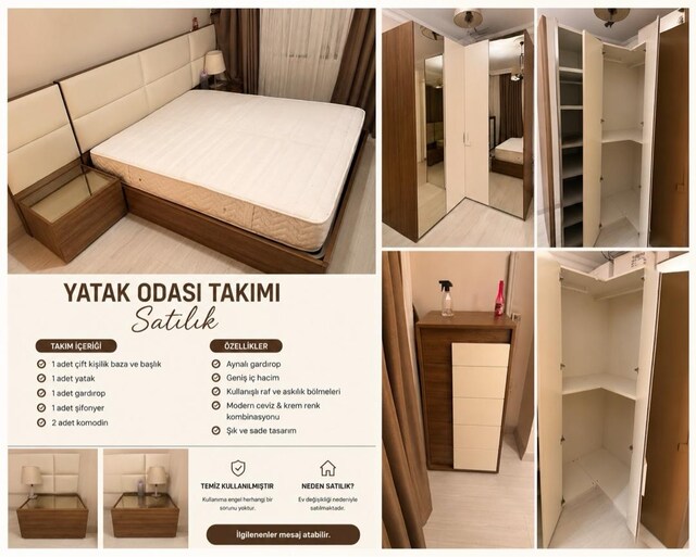 Modern Yatak Odası Takımı Satılık (LAZZONİ)