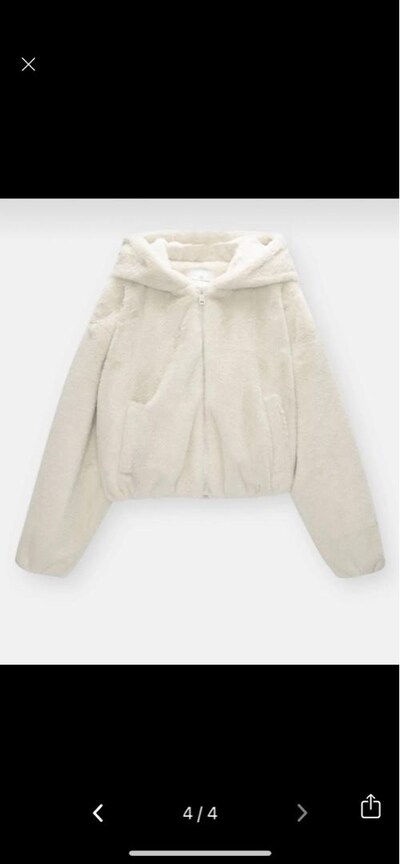 Pull and Bear peluş kürk kapüşonlu
