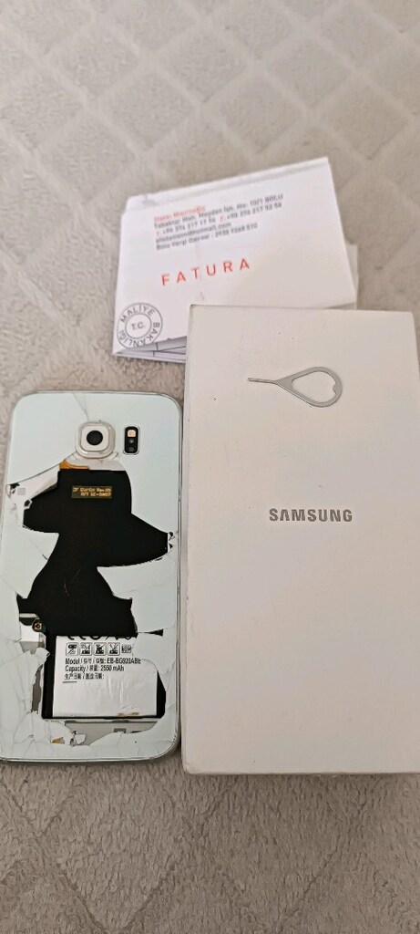 Samsung s6 32 GB faturalı parça niyetine ekran kırık - 3
