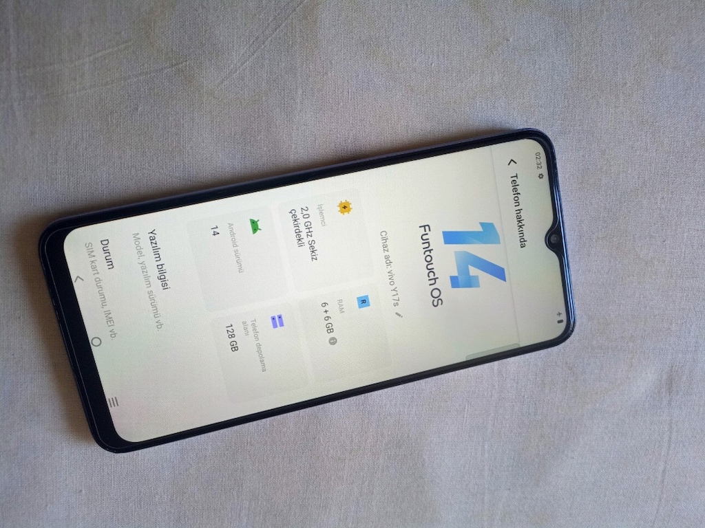 VİVO Y17S 128GB 12GB REM YURTİÇİ - 2