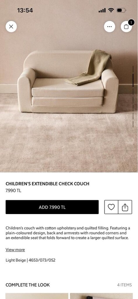 Zara Home yatak olabilen çocuk kanepesi - 4