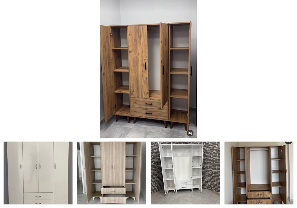 4 kapaklı elbise dolabı qxkzebgncv - 2