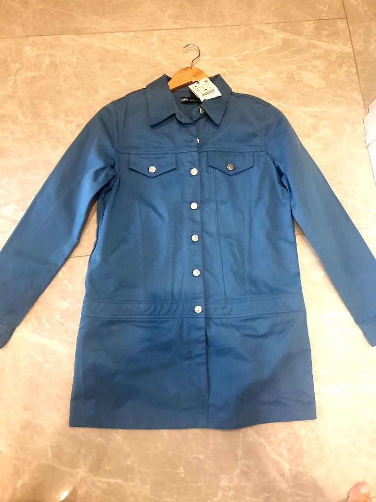 zara denim elbise - 2