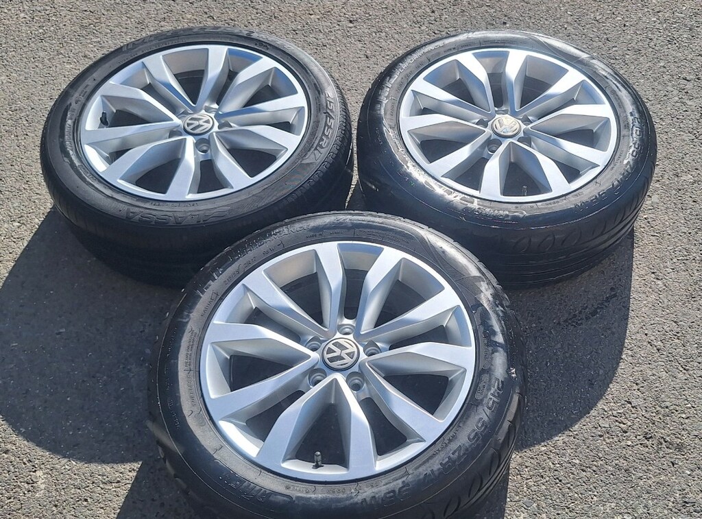 215 55 17 ORJİNAL JANT LASTİK 2 ADET JETTA CADDY GOLF AUDİ PASSAT UYUM - 7