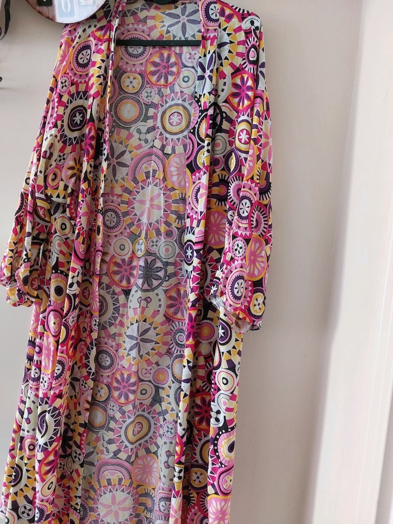desenli kaftan akfil kumaş - 2