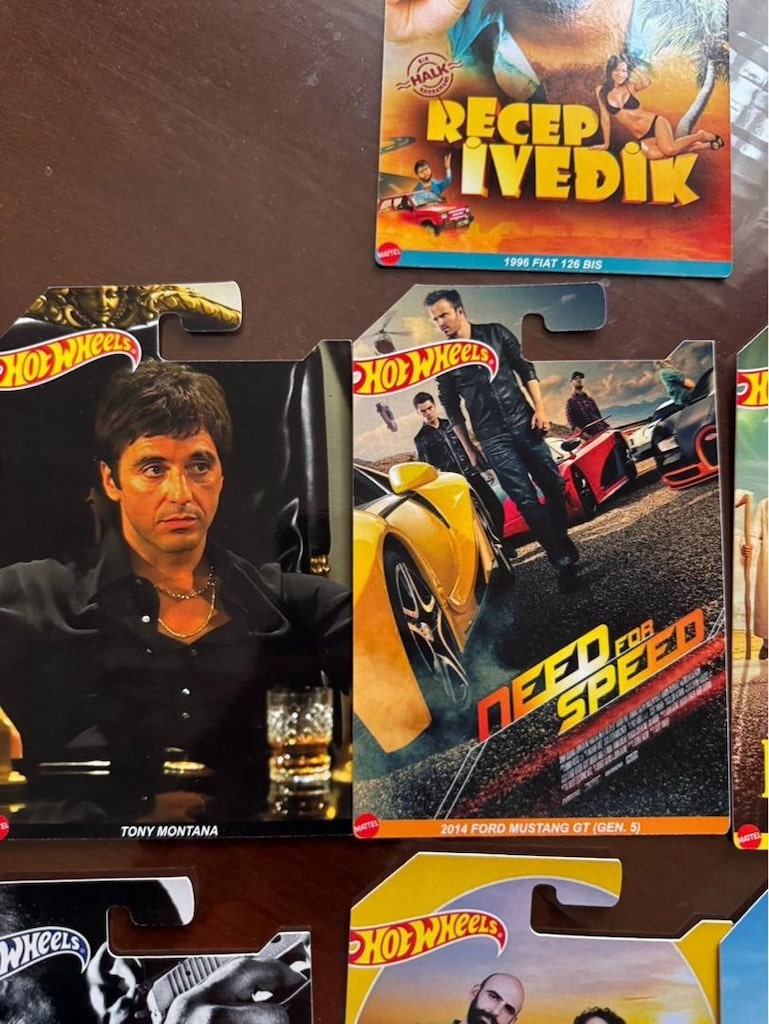 Yüksek Kalite Hotwheels Kartonet Seti 7 Adet Araba Kartı - 2