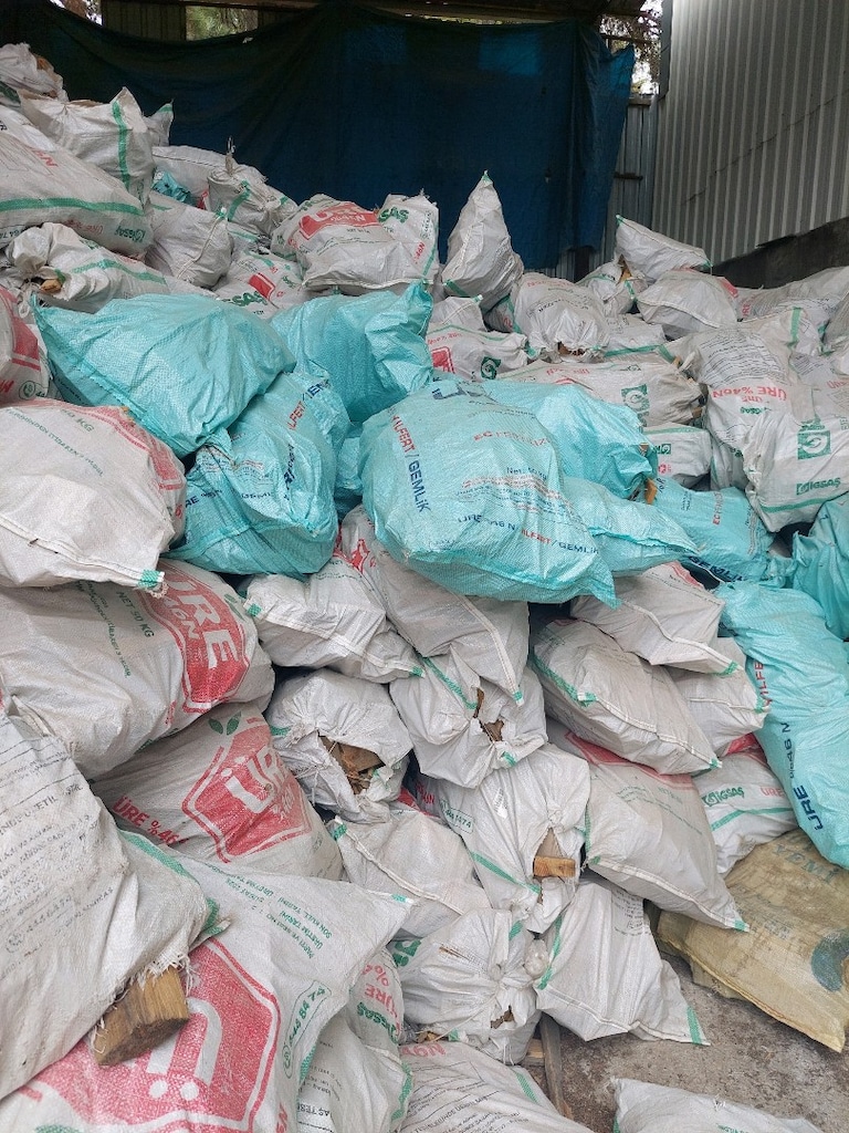 izmir buca çuvallı hazır palet odunu - 5