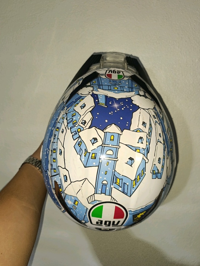 Agv pista gp rr snow edition motor kaskı - 6