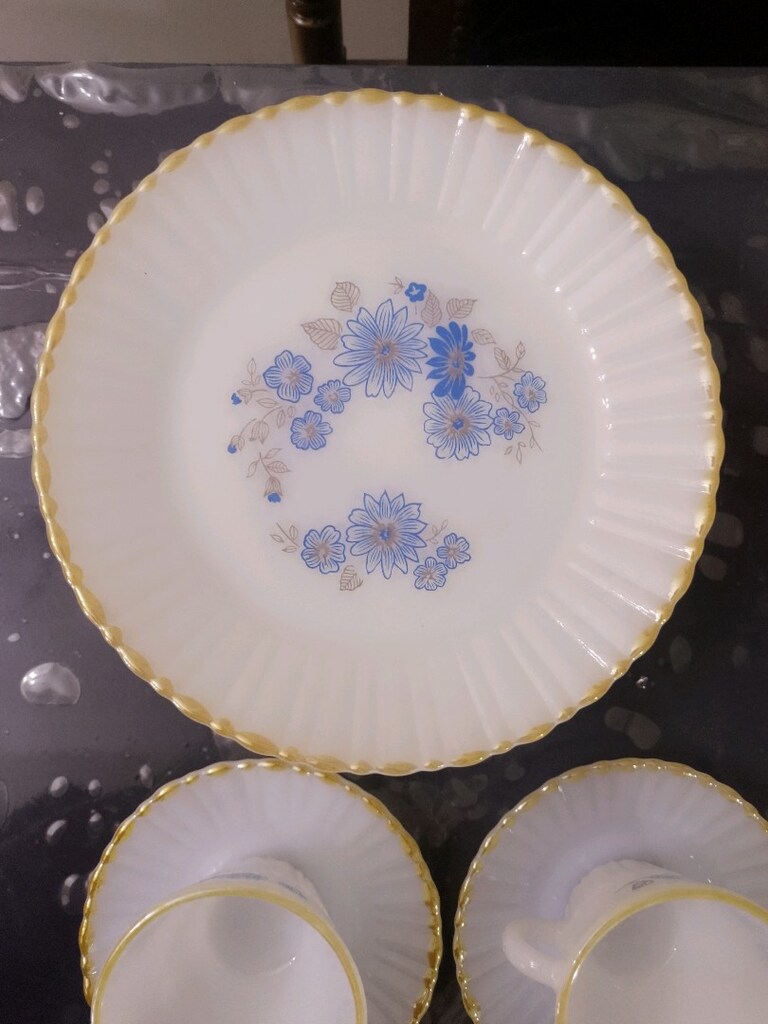 Pasta Seti 34 Parça Antika Eski Opal - 4
