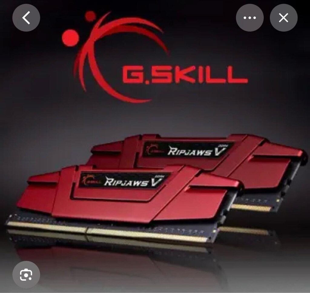 ddr 4 16 gb ram 8+8 2400 mhz g skill ripjavs - 2