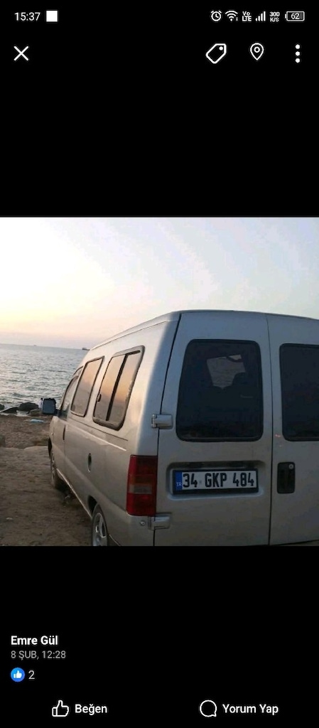otomobil ruhsatlı Fiat scudo 1.9D - 2