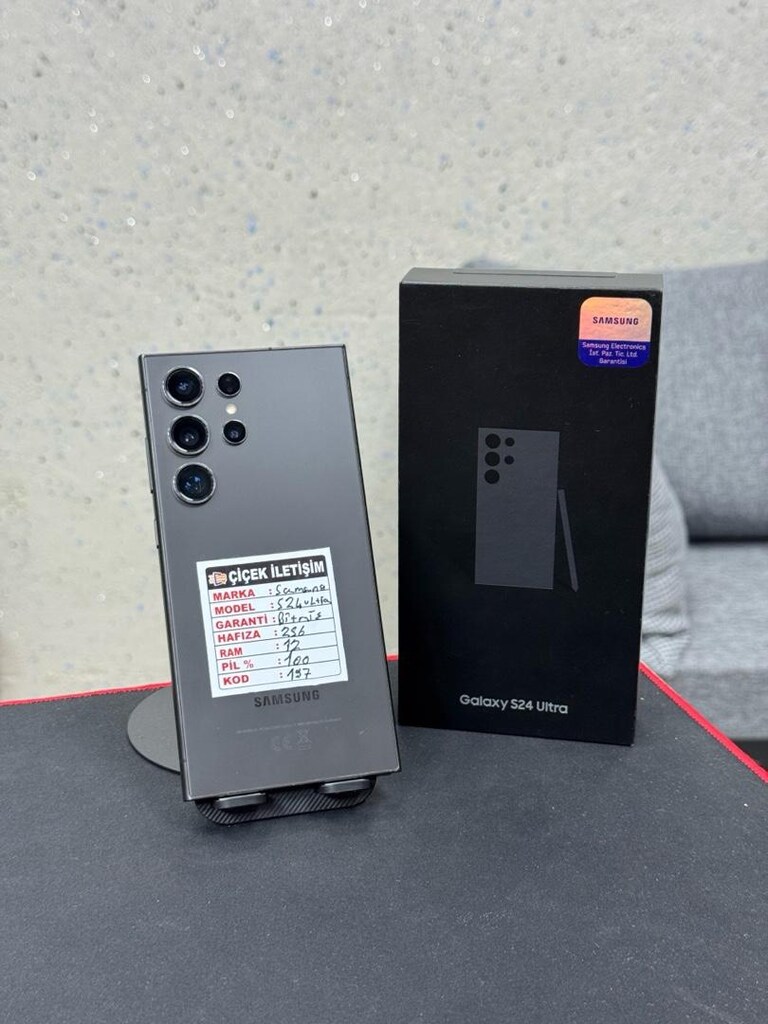 Samsung s24 ultra 12 rem 256 gb hatasız kutulu garantisi bitmiş - 2