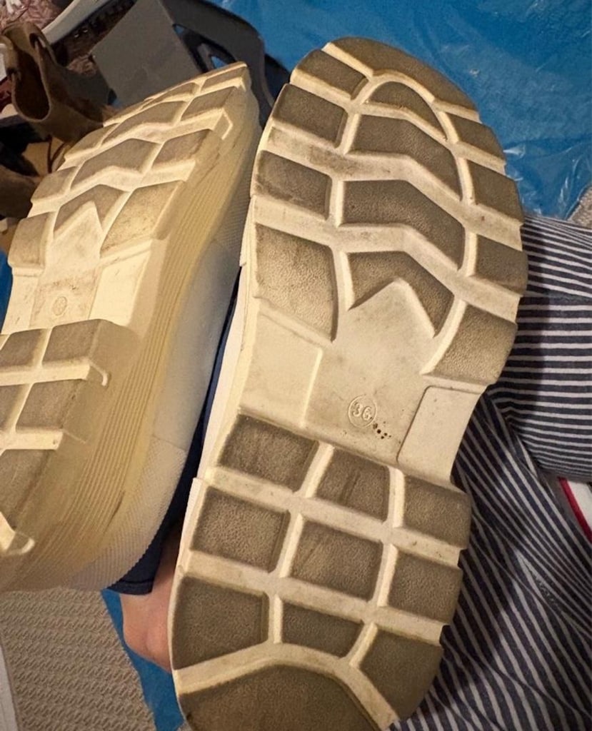 Mavi Bağcıklı Yüksek Bilekli Sneaker - 5