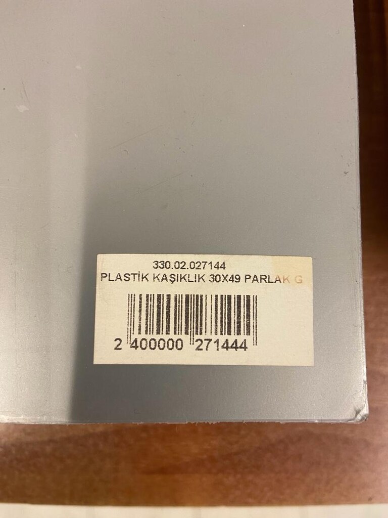 PLASTİK KAŞIKLIK PARLAK GR 30x49 - 2