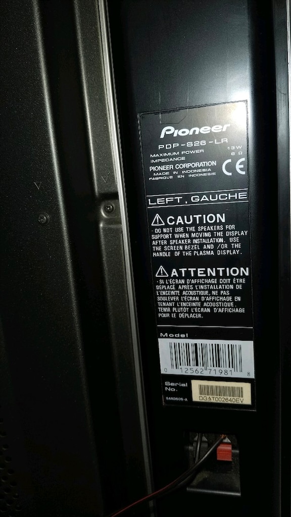 Pioneer 43 inç plazma tv - 2