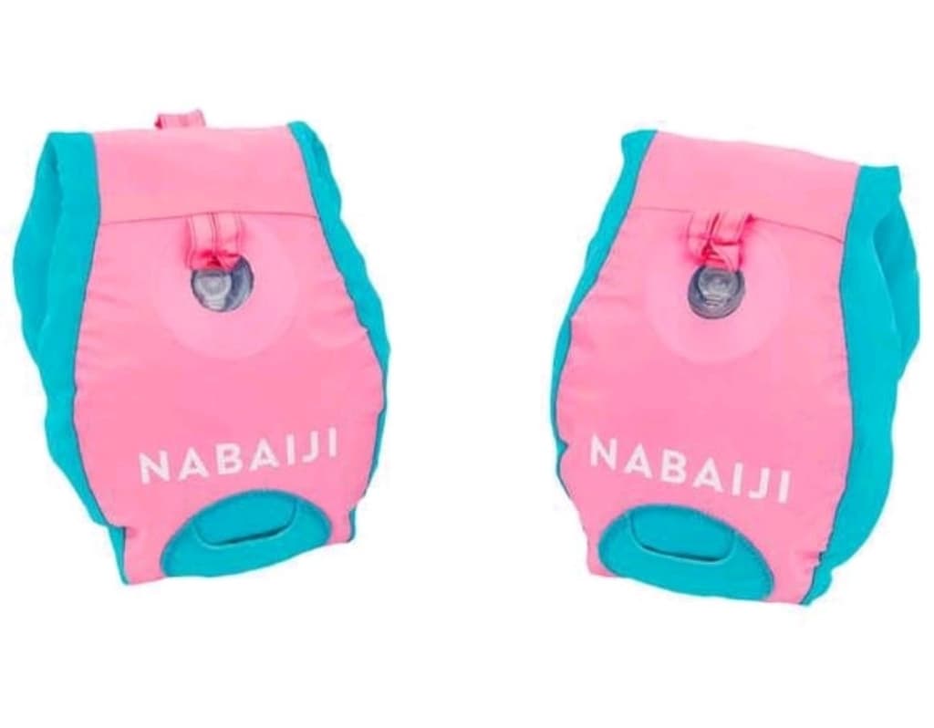 Nabaiji Çocuk Yüzme Kolluk Kemer Panda Baskılı Pembe 15-30 Kg - 2