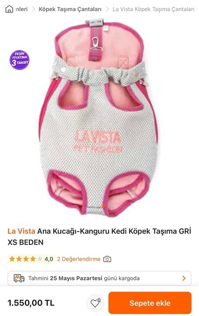 köpek taşıma çantası
