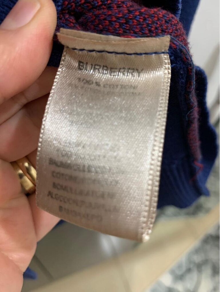 orijinal Burberry V yaka XL beden kazak — görsel 2/8