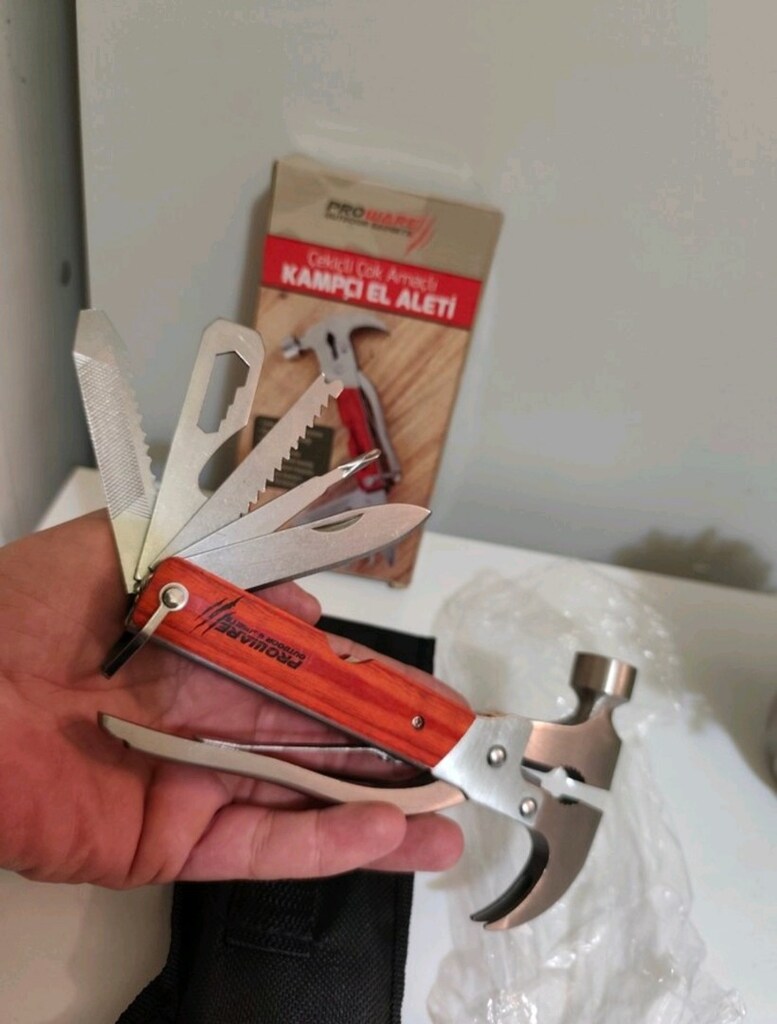 PROWARE OUTDOOR Çekiçli Kampçı El Aleti - 6