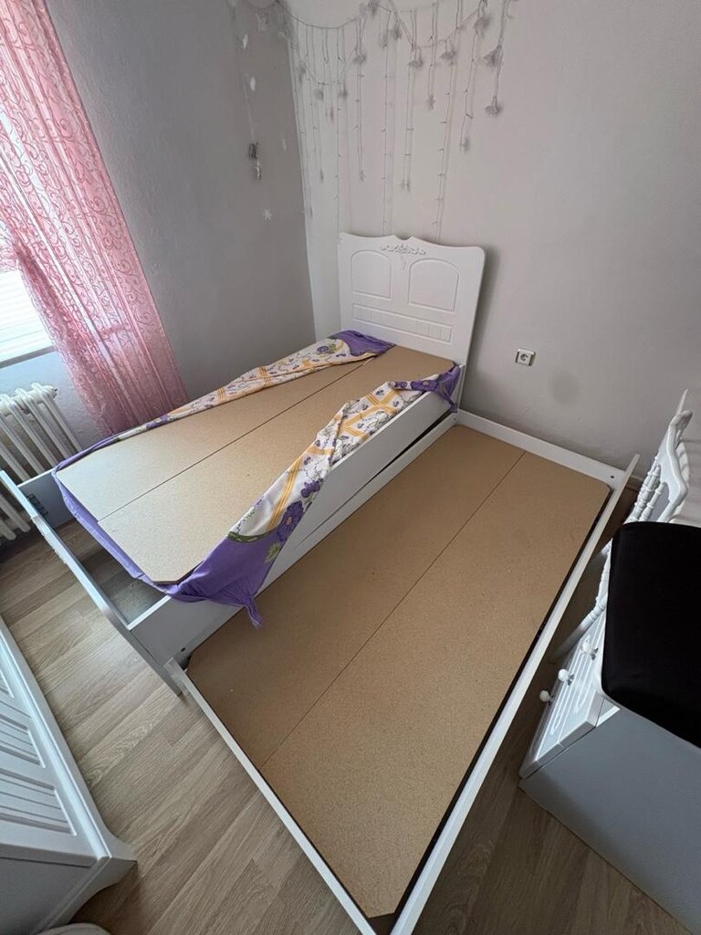 90x200 yavrulu karyola+bambi ortepedik yatak çok temiz - 7