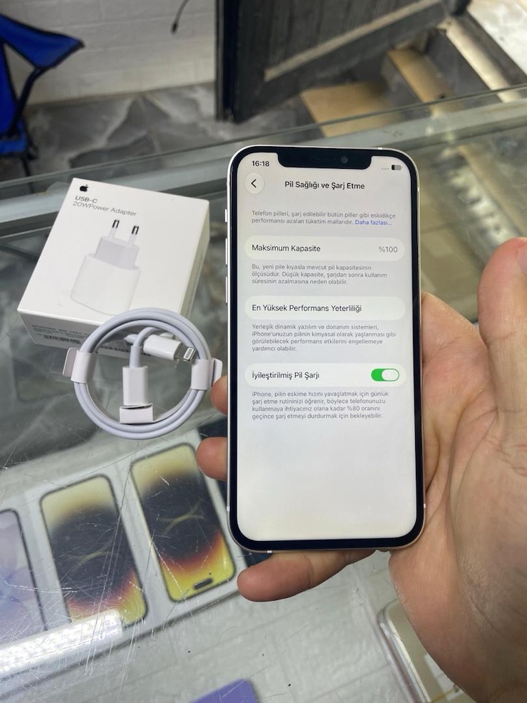 MÜHENDİSCELLDEN YURTİÇİ İPHONE 12 128 GB PİL %100 SORUNSUZ - 5