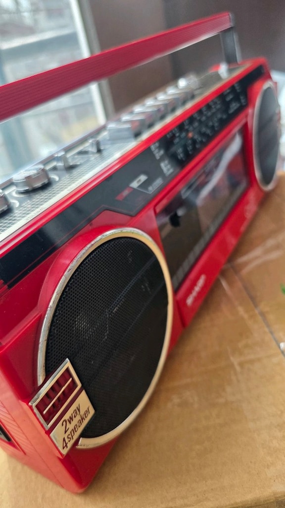 Tamir ister!! Sharp Qt27 vintage Pop-Art radyo kasetçalar - 11