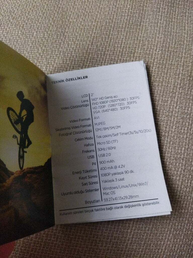 aksiyon kamerası hiç kullanılmadı - 12