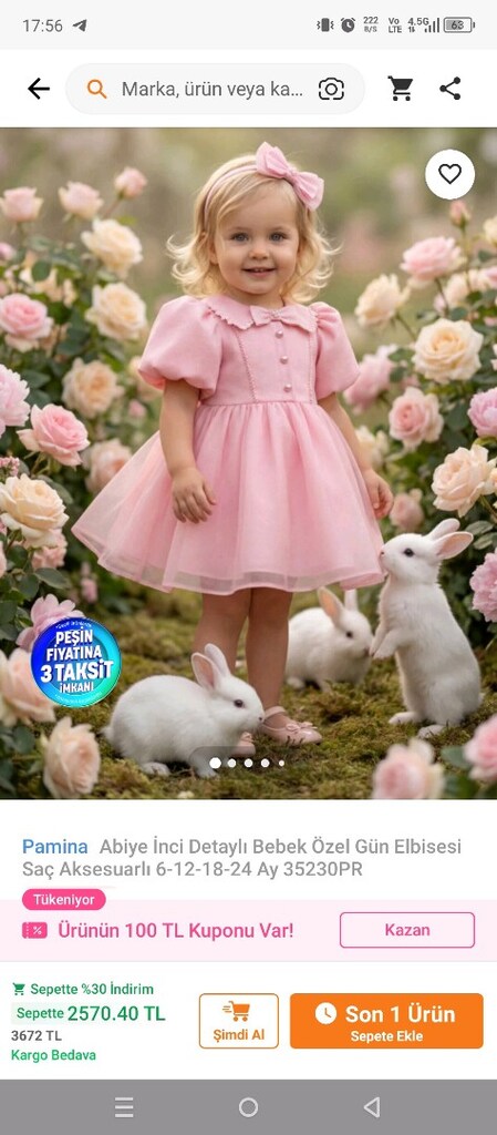 pembe bebek abiye - 7
