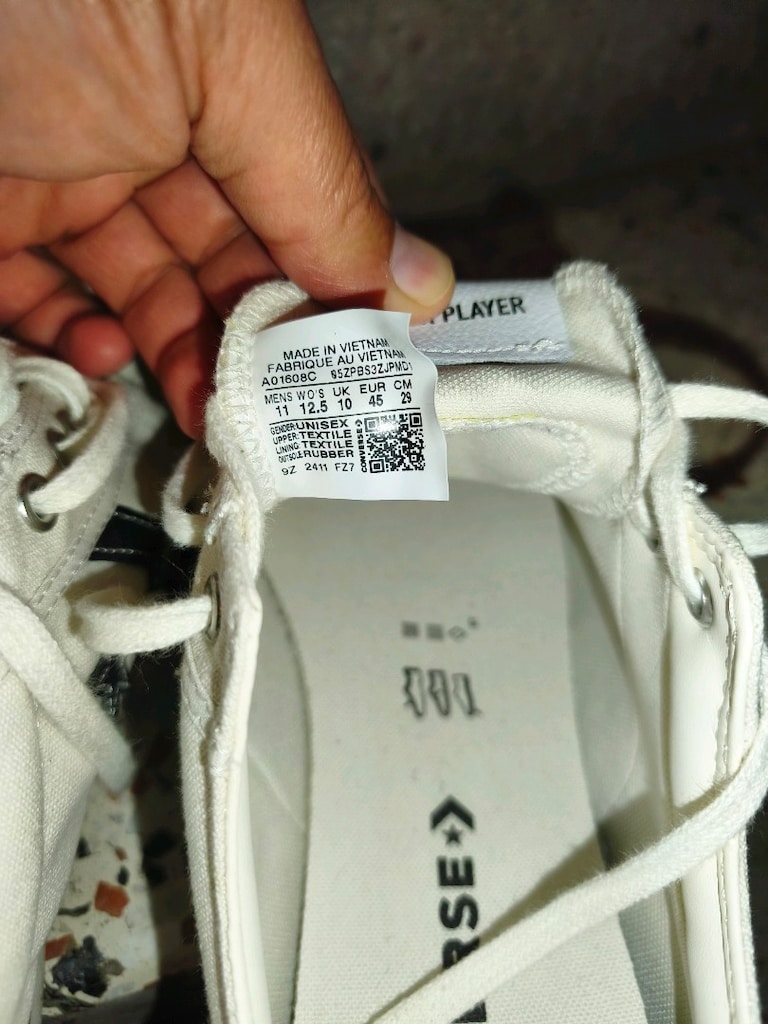 Converse 45 numara beyaz - 7