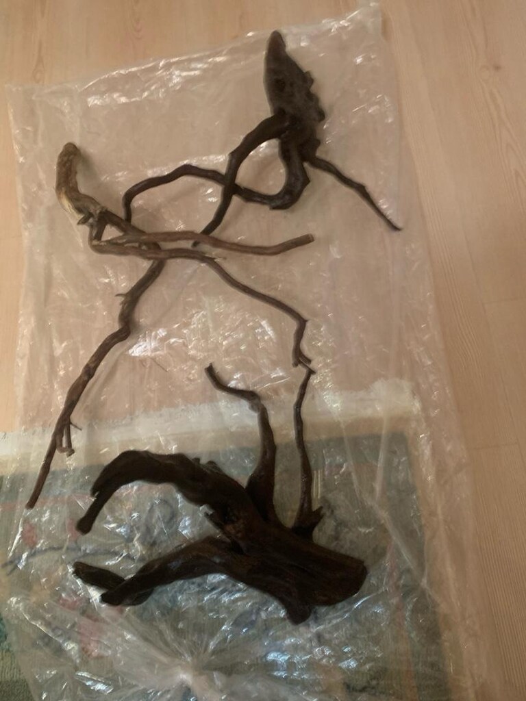 büyük boy mangrow kök akvaryum dekor kullanıma hazır halde - 3