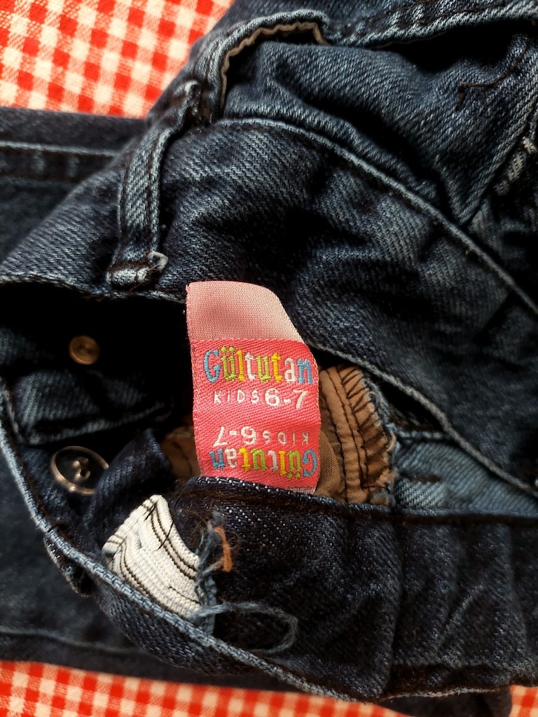 Pullu-nakışlı kız çocuk Jean pantolon - 9